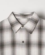 【予約】AIVER スプレー加工オンブレチェックシャツ