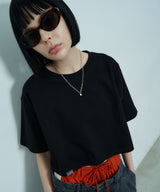 AIVER 16/-ウォッシュ天竺クロップドS/S TEE