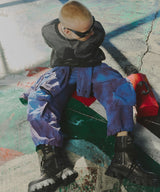 AIVER ムラ染めナイロンカーゴパンツ