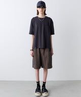 AIVER 30/2ウォッシュ天竺ガゼットポケットコンパクトS/S TEE
