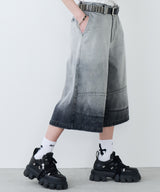 【予約】AIVER フェードブリーチクォーターデニムパンツ