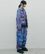 AIVER ムラ染めナイロンボンテージブルゾン