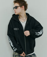 Johann×AIVER BOYダブルジップパーカー