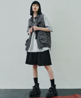 AIVER スウェットワイドバギーショートパンツ