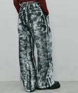 AIVER ペンキ加工バギーデニム