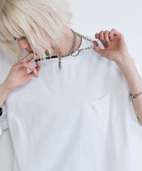 AIVER 30/2ウォッシュ天竺ガゼットポケットコンパクトS/S TEE
