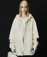 【ONLINE STORE先行予約】AIVER レイヤードカットオフツイルシャツ