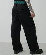 AIVER レイヤードバギーデニムスラックス