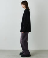 AIVER ナンバリングラグランニットポロ