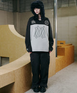 model:H172 B76 W63 H91 着用サイズ:MEDIUM (ダークグレー)