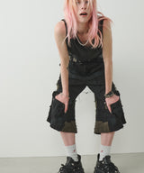 AIVER ボロクォーターカーゴパンツ