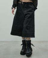 AIVER ワイドクォーターデニムパンツ