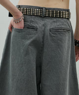 AIVER ワイドクォーターデニムパンツ