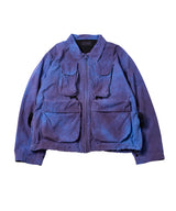 AIVER ムラ染めナイロンボンテージブルゾン