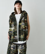 PALEDUSK×AIVER カモボロ3WAYフードシャツ