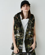 PALEDUSK×AIVER カモボロ3WAYフードシャツ