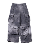 AIVER ムラ染めナイロンカーゴパンツ