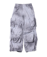 AIVER ムラ染めナイロンカーゴパンツ