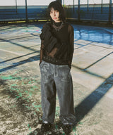 AIVER ペンキ加工バギーデニム