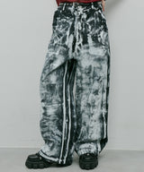 AIVER ペンキ加工バギーデニム