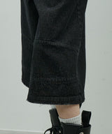 AIVER ワイドクォーターデニムパンツ