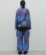 AIVER ムラ染めナイロンボンテージブルゾン