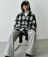 【一部予約】AIVER レイヤードオンブレチェックシャツ