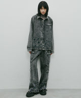 着用パンツ:硫化ペイントバギーデニムカーゴパンツ(問い合わせ番号/ACBLC256002)※セットアップ着用