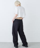 AIVER 16/-ウォッシュ天竺クロップドS/S TEE