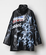 Johann×AIVER フェイクレザーコート