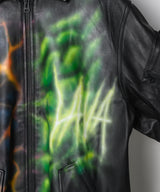 Johann×AIVER レザーフライトジャケット