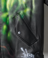 Johann×AIVER レザーフライトジャケット