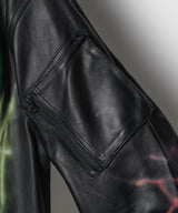 Johann×AIVER レザーフライトジャケット