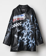 Johann×AIVER フェイクレザーコート