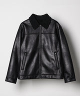 【予約】AFF AIVER フェイクムートンシングルブルゾン