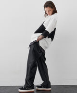 AIVER 復刻斜め切り替え半袖スウェット