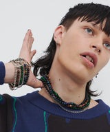 AIVER ランダムタイガーアイネックレス