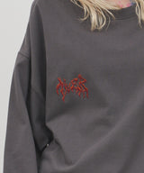 AIVER 棘刺繍ロンTEE