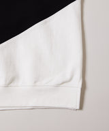 AIVER 復刻斜め切り替え半袖スウェット