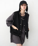 着用トップス:裏毛リベットベスト(問い合わせ番号/ACZUC0323004)