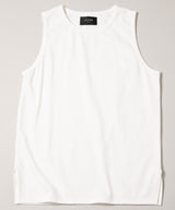 AIVER 20/-シルケット天竺サイドスリットロングタンクトップ