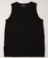 AIVER 20/-シルケット天竺サイドスリットロングタンクトップ