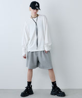 AIVER　スウェットワイドバギーショートパンツ