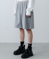 AIVER　スウェットワイドバギーショートパンツ