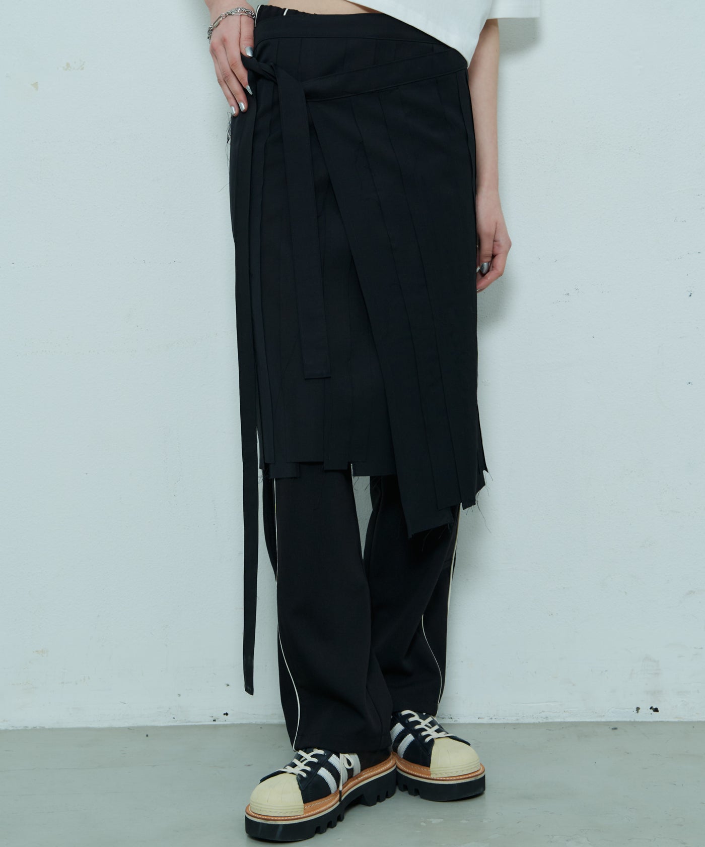 AIVER Atelier Made 高密度ギャバクラストラップスカート MADE