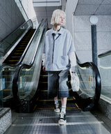 AIVER　ドットメッシュナイトカモ S/S シャツ