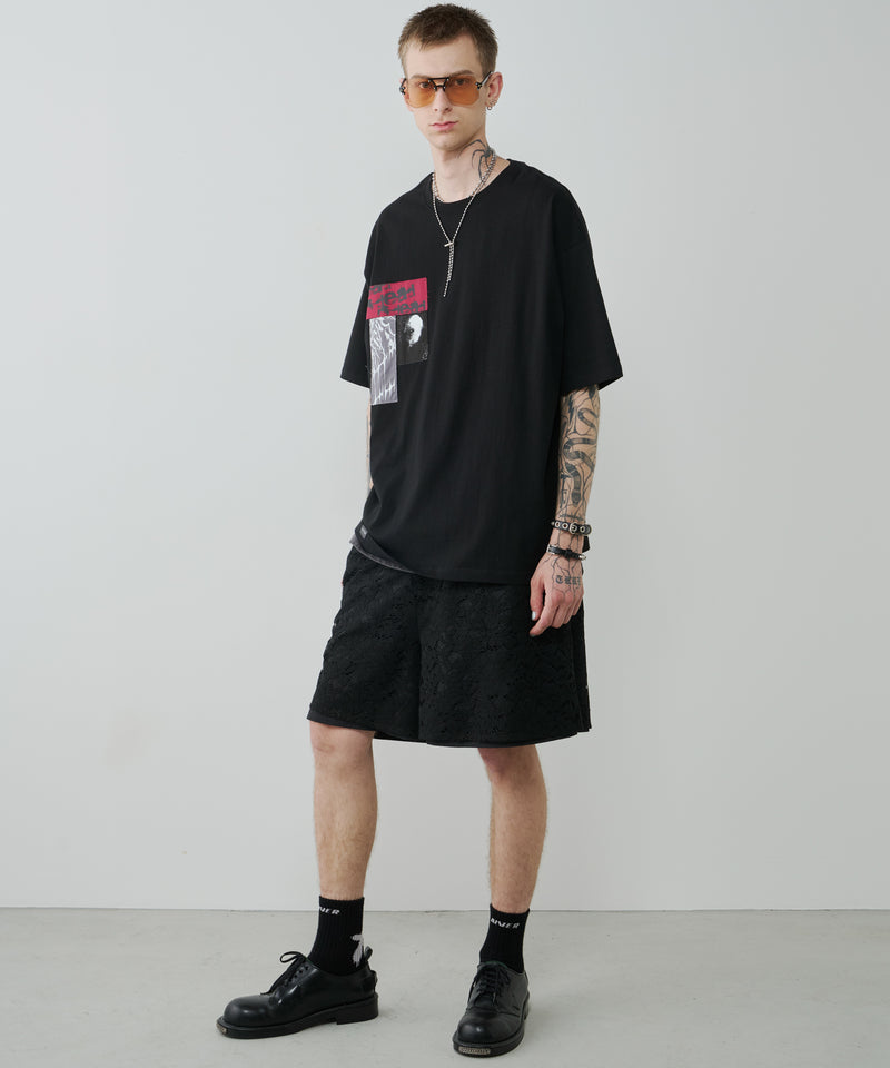 AIVER　カットオフパッチS/S TEE