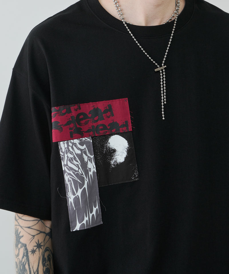 AIVER　カットオフパッチS/S TEE