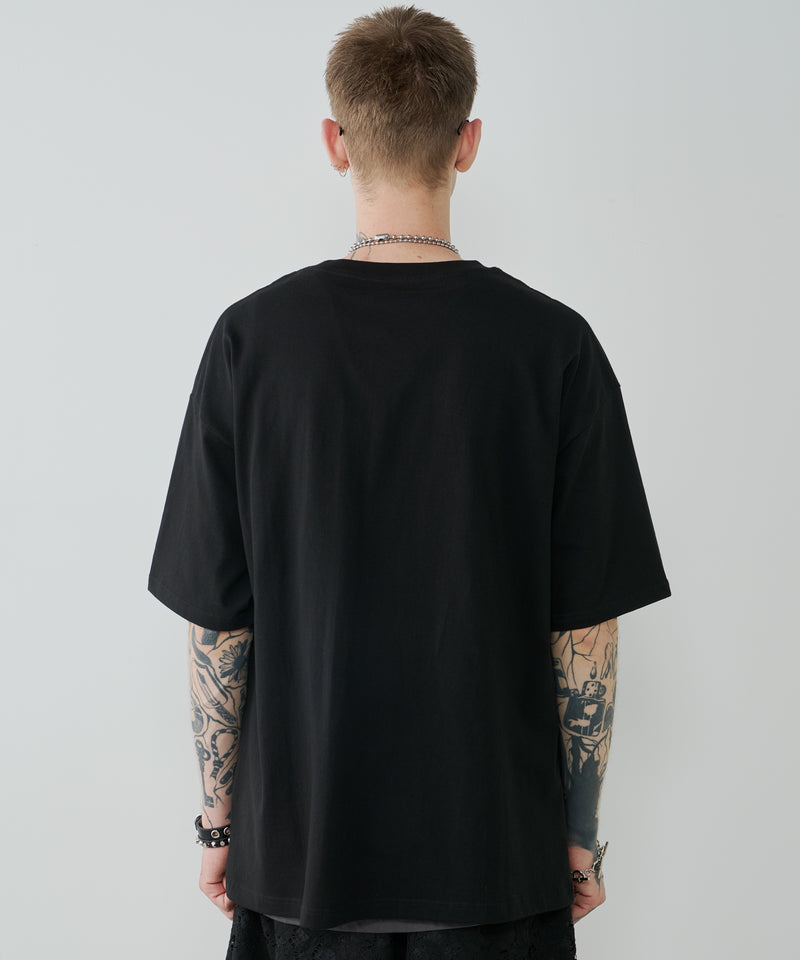AIVER　カットオフパッチS/S TEE