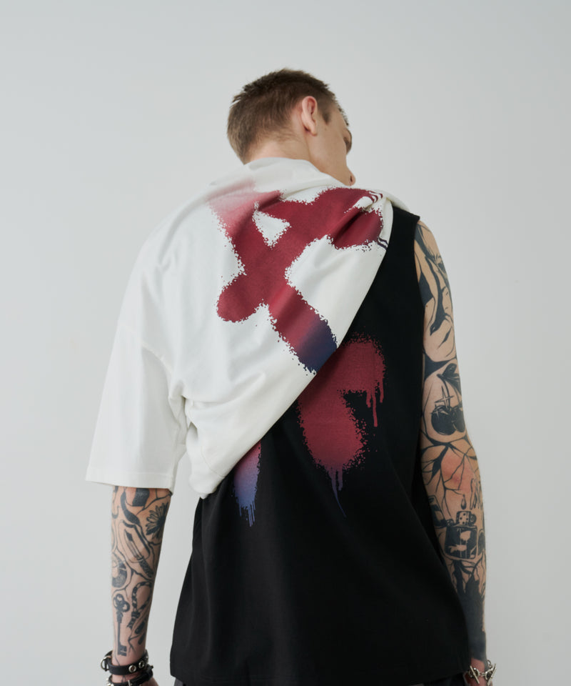 【予約】AIVER　AグラデーションN/S TEE